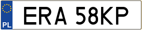 Trailer License Plate